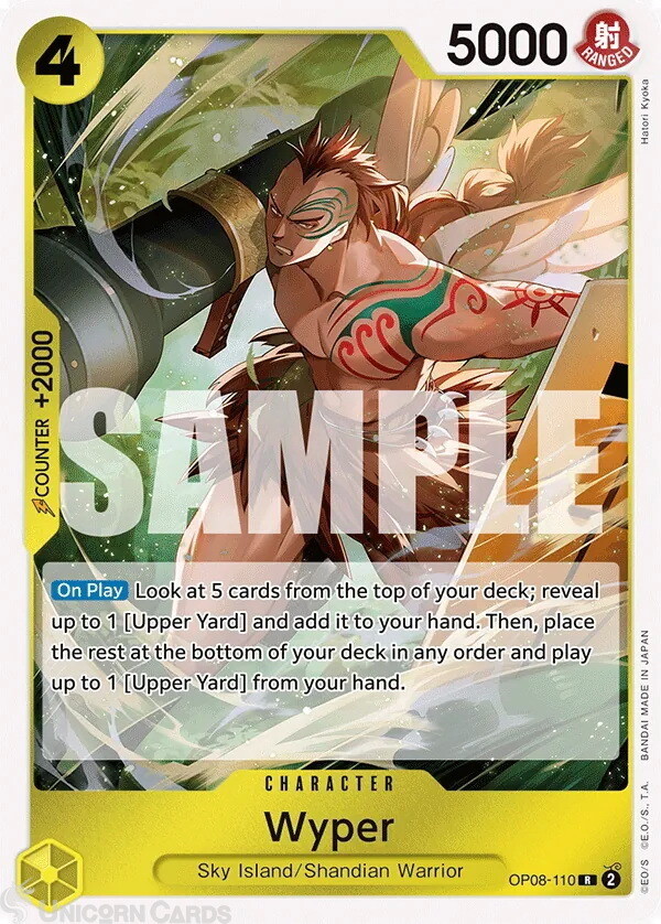 OP08-110 Wyper : Rare English One Piece TCG Card : OP08: Two Legends