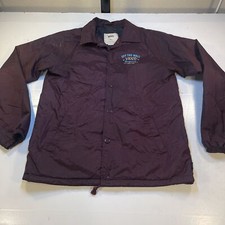 VANS OFF THE WALL SKATE SKATER WINDBREAKER JACKET Sz Mens S Purple