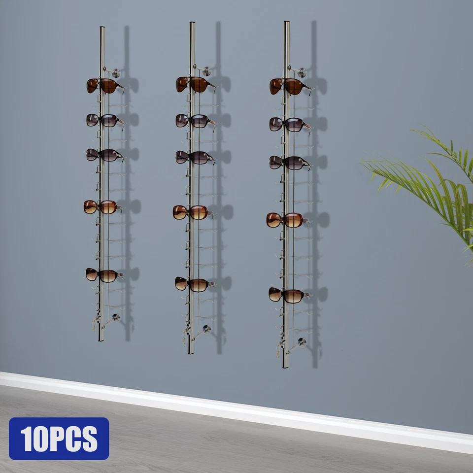10PCS Optical Frames Display Rod With Lock Sunglasses Eyeglasses Storage Stand - Image 4 of 4