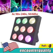 9 12w Rgbw Leds Stage Lighting Par Light Dmx Beam Party Dj Disco Lights
