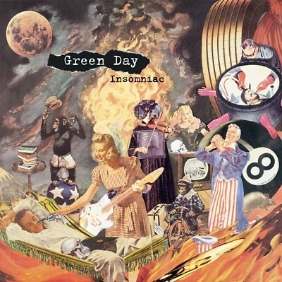 GREEN DAY Insomniac BANNER 2x2 Ft Fabric Poster Tapestry Flag
