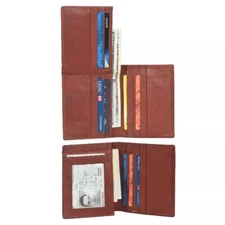 Marshal Genuine Leather Men L Shape Credit Card Wallet ,Brown