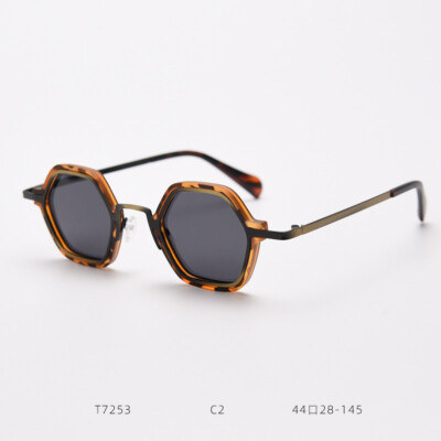 Men Women Vintage Polarized Sunglasses Retro Small UV 400  display picture 3
