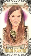 2021 Topps Allen and Ginter Mini Black Border #206 Sarah Spain