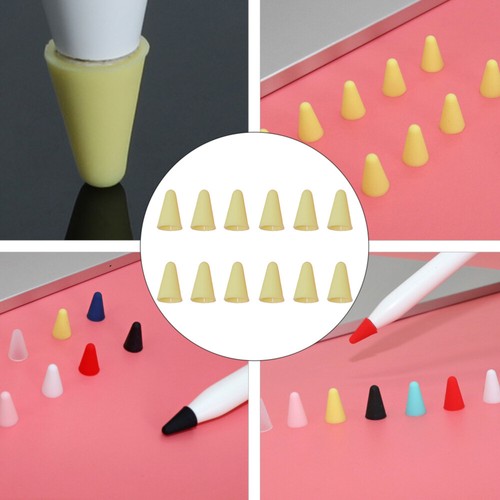 12PCS/Set Protective Case Compatible for Apple Pencil Pen Tip Skin - Afbeelding 3 van 12