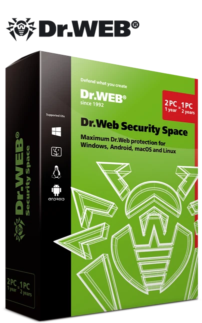 Antivirus DR.WEB Security Space internet security 2025 protection for PCs lot - Image 4 of 4