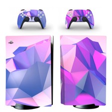 Custom skin decal sticker for PS5 disc Console with 2 Controllers
