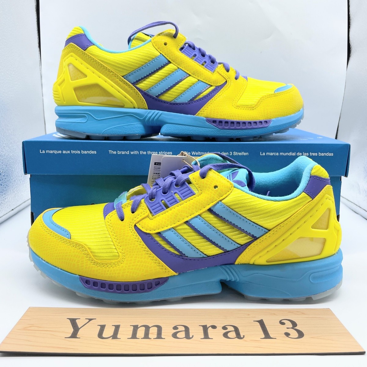 atmos × adidas Originals ZX8000 Ura Yellow Blue JQ2580 Men's atmos × adidas Originals ZX8000 Ura Yellow Blue JQ2580 Men's
