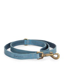 NEW - Official Barbour Leather Dog Lead Classic Blue