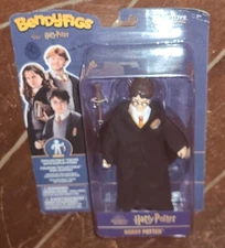 BendyFigs Wizarding World: HARRY POTTER 7" Toyllectible Figure w/Display Stand!