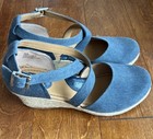Women’s Boc Bree Espadrille Wedges, Denim Blue, Size 10M, NEW! — photo 3