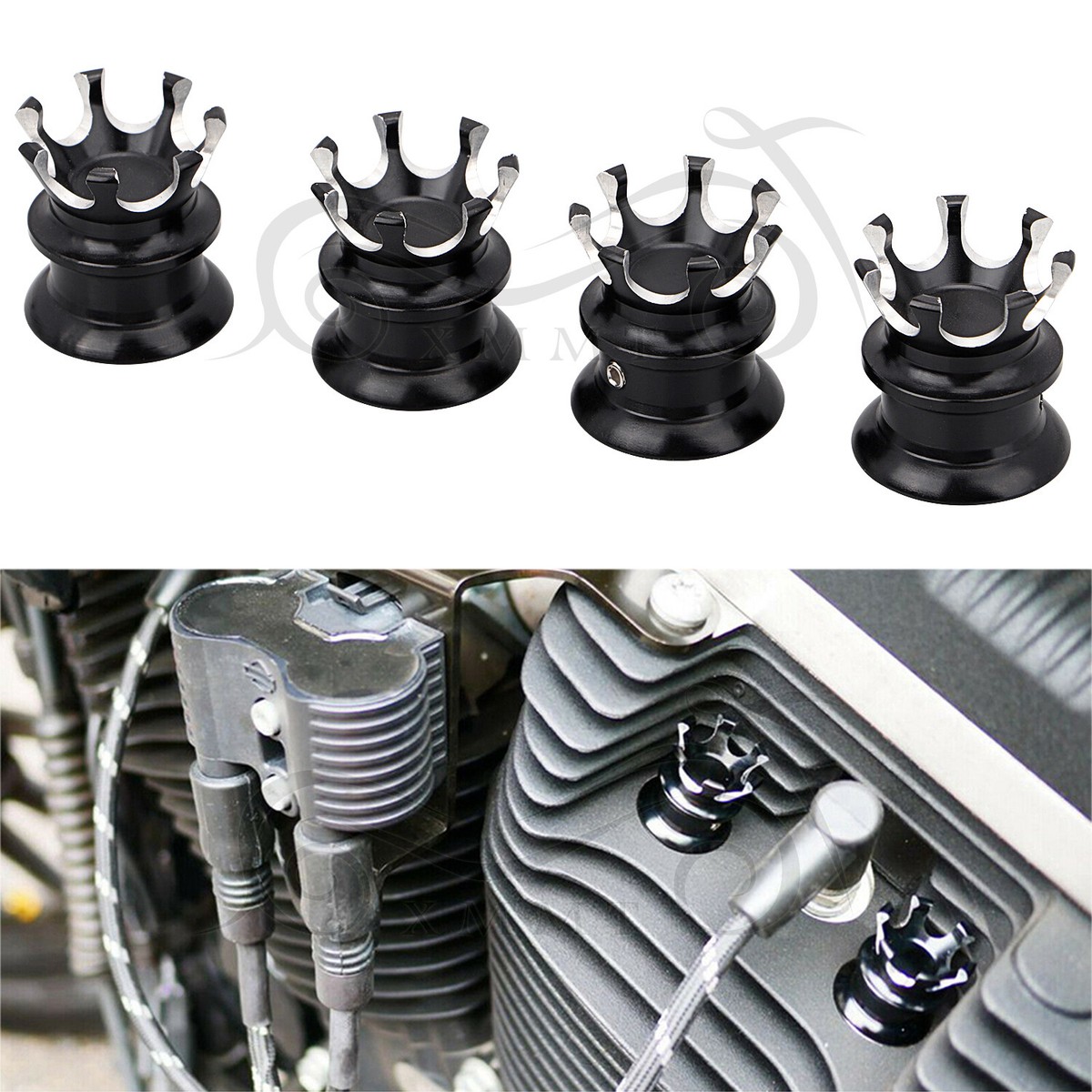 Lirun Motorcycle Engine Bolt Covers Bolt Head Caps Plastic