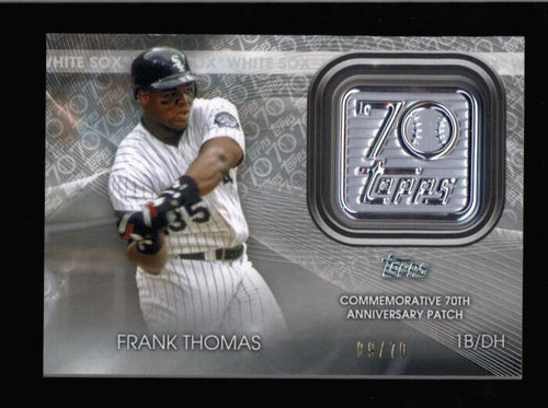 FRANK THOMAS 2021 TOPPS 70. JAHRSTAG GEDENKLOGO AUFNÄHER #09/70 BC6778