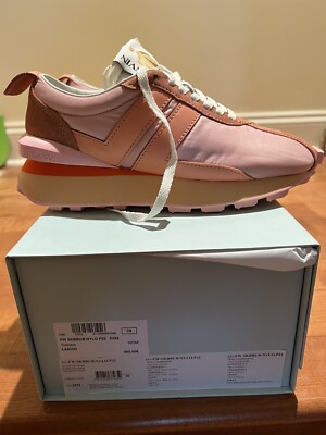 $620 Lanvin ''Bumpr'' Nylon Runner Sneakers Pink 39