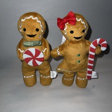 Target Bullseyes Playground Christmas Gingerbread Boy  Girl Set Weighted Feet