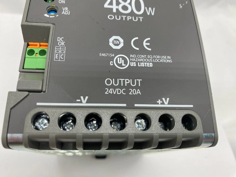 IDEC power supply PS6R-J24 100-240vac single phase with, output 24 volt DC 20A - Image 3 of 4