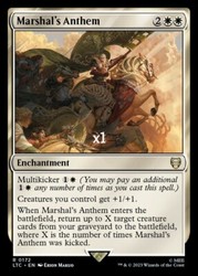 Marshal's Anthem (172/626) Commander: The Lord of the Rings: Tales of Middle-earth Rare MTG