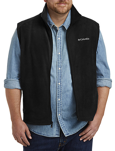 full zip Black Fleece Vest size 3X nwt 