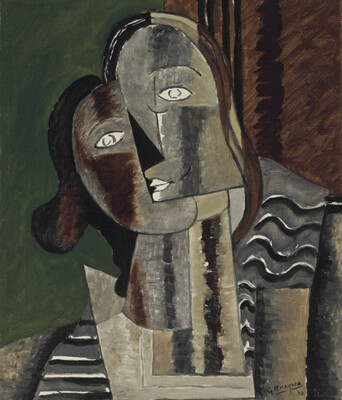 Head of a Women: Georges Braque : 1909 : Archival Quality Art 