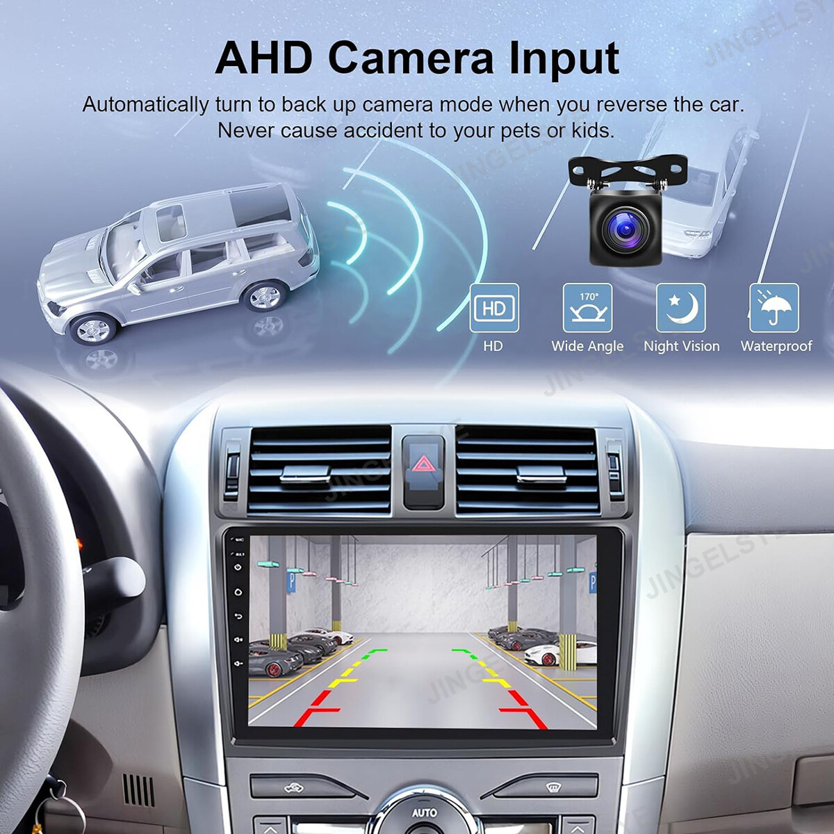 9-Inch Carplay & Android 12 Stereo For Toyota Corolla 2009-2013 – Wired/Wireless, Backup Camera Included