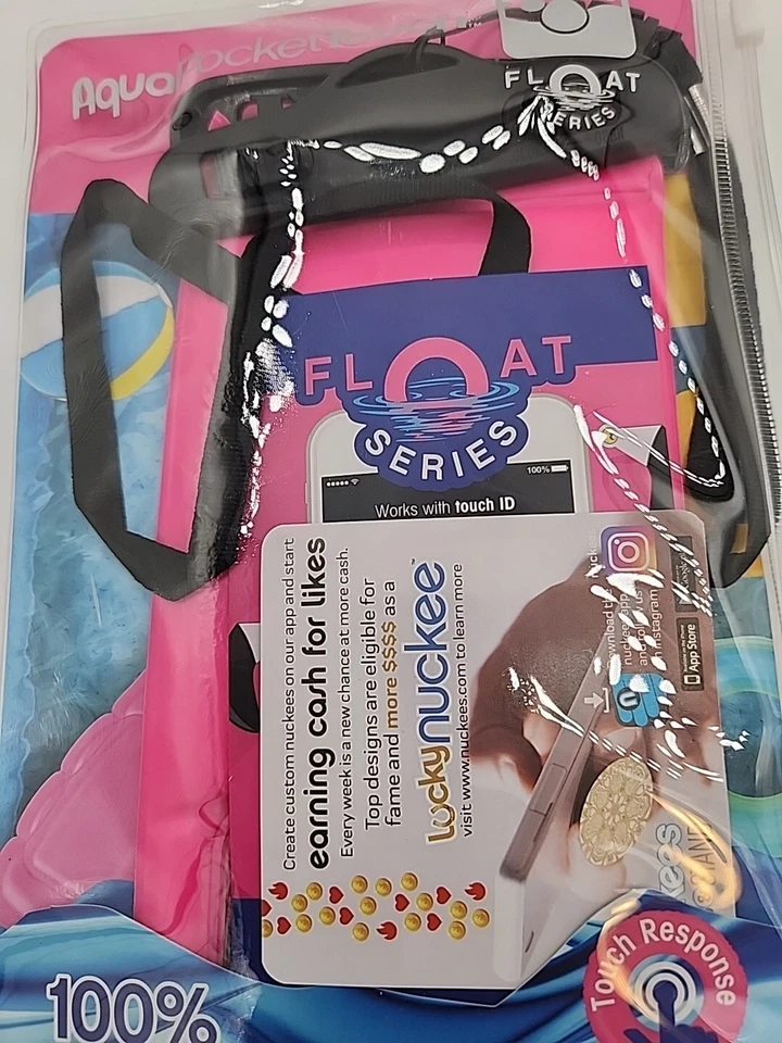 Tzumi Aqua Pocket Touch - Bolsa flotante impermeable / Estuche para teléfono - Rosa Foto 3 de 4