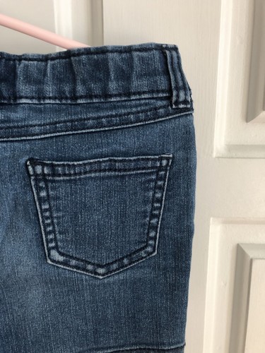 Carter's Girls Stretch Adjustable Waist Denim Short Blue Light Dark Wash Size 5T - Picture 7 of 12