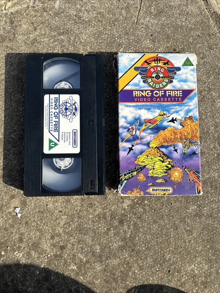 Ring Raiders - Ring of Fire - VHS Tape - 1989 - Matchbox - Animated - Image 4 of 4