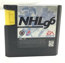 Vintage EA Sports NHL 96 Hockey Sega GENESIS Video Game Cartridge 1996