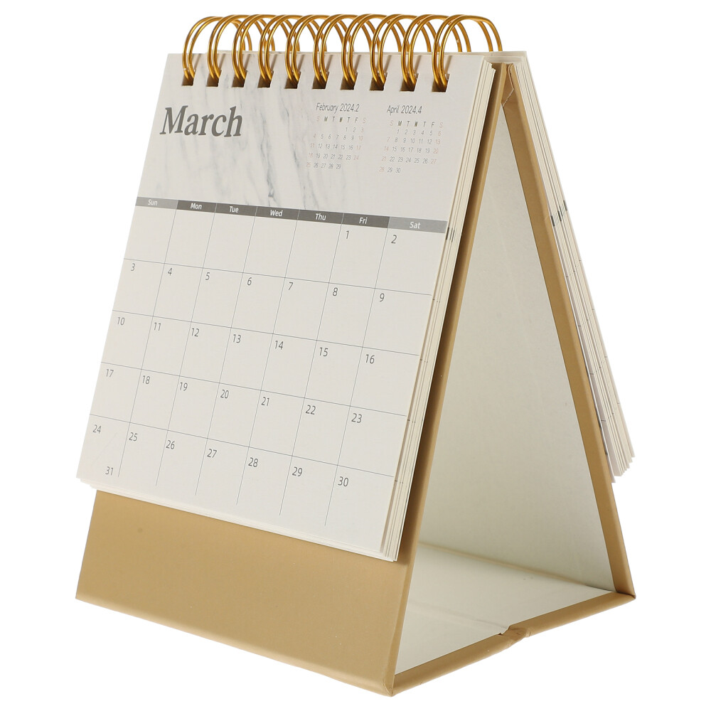 Desk Calendar 2024 Reusable Desk Calendar Office Small Calendar