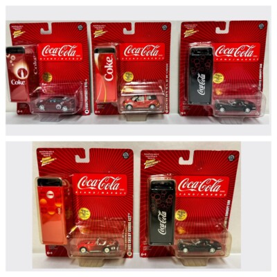LOT OF 5 Johnny Lightning - Coca-Cola Collection - GTO, PT, Concept, Shelby