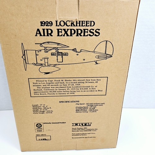 Wings Of Texico First Plane 1929 Lockheed Air Express 1sth in Series Ertl Bank - Picture 5 of 18