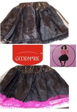 Goodmark Play Time Tutu All Black or Black Hot Pink One Size Fits Most NEW