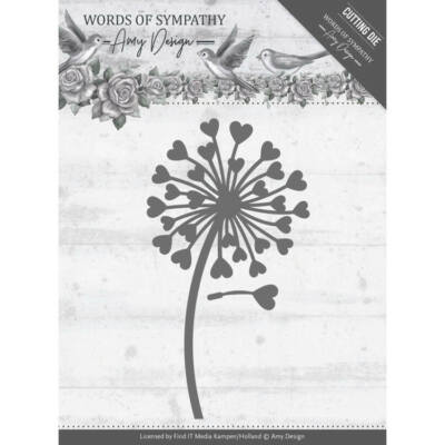 Sympathy Flower -Words of Sympathy - Stanzschablone von Amy Design (ADD10155)