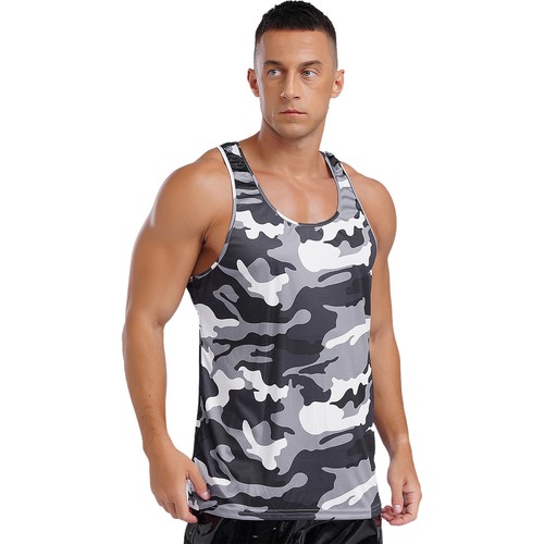 Men Gym Tank Top Vest Sleeveless Bodybuilding Fitness Muscle Workout Tee AU - Picture 37 of 77
