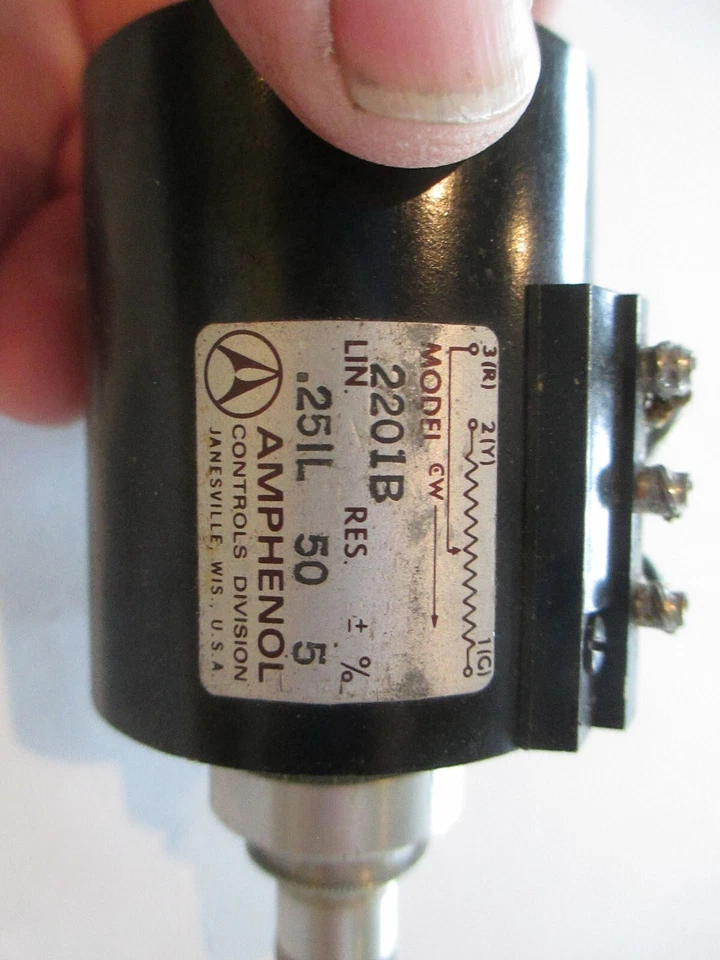 Potenciómetro de 10 vueltas Amphenol Controls 2201B A1 Foto 3 de 4