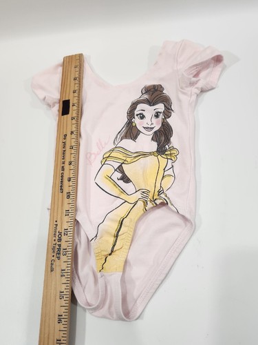 Disney Belle Trikot Kleinkind Baby Mädchen Größe 2T rosa Tanz Fitnessstudio Spielen Prinzessin - Bild 8 von 13