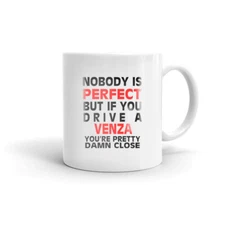 Nobody's Perfect Except VENZA Driver Coffee Tea Ceramic Mug Office Work Cup