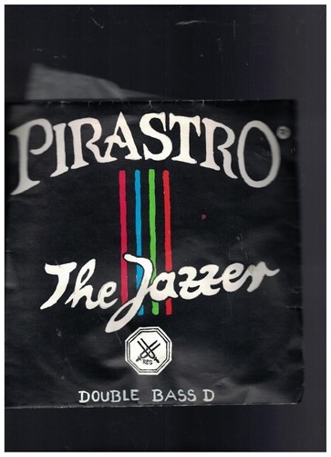 USED Pirastro Jazzer Bass D String  Rope/Chrome 3/4 Medium Gauge