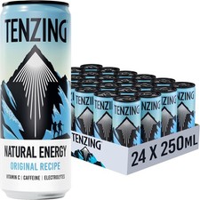 TENZING Natural Energy Drink Plant Based Vegan&Gluten Free Drink 24x250ml