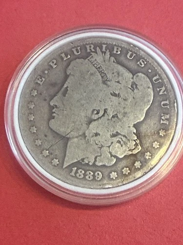 Morgan 1889 Silver Dollar Circulated $1 New Orleans 0.9 Fineness Uncertified