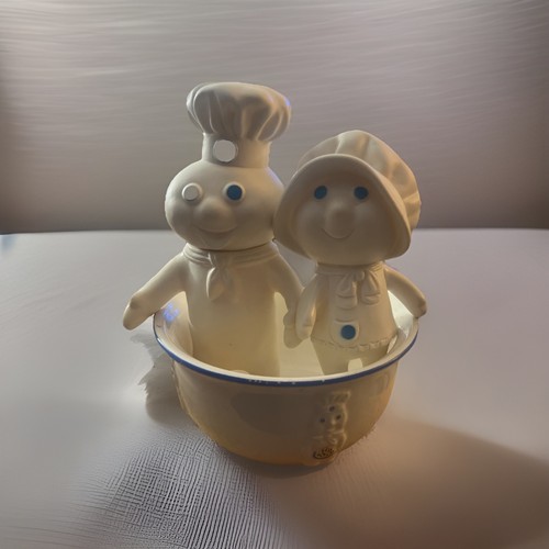 Pillsbury Doughboy, Poppie Fresh Girl And Matching Bowl collectibles