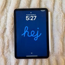 Apple iPad mini 6th Generation 64 GB, Wi-Fi, 8.3 in - Pink, Apple Pen Included