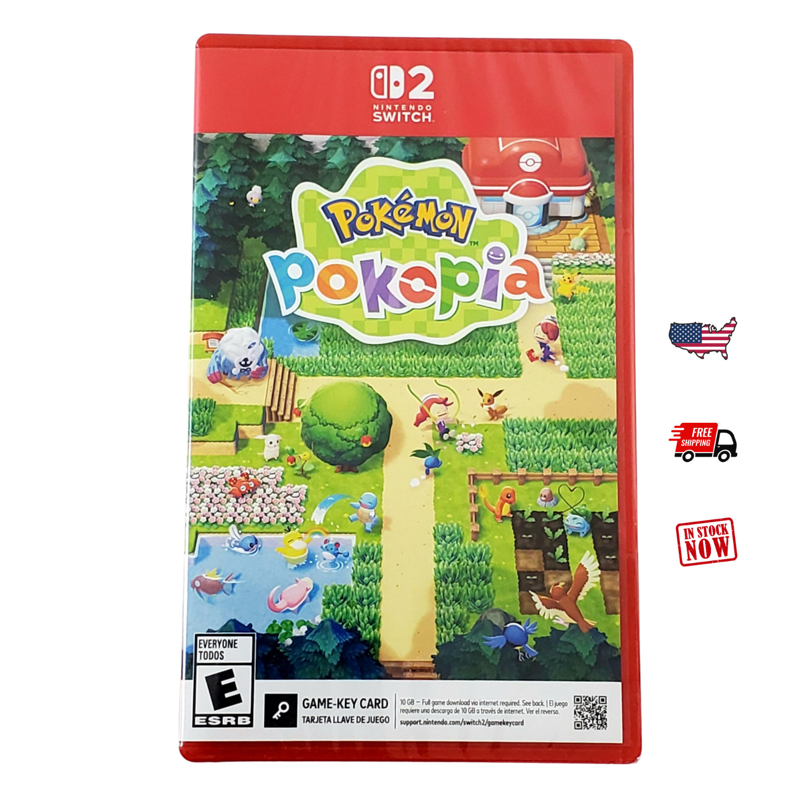 Pokemon Pokopia Nintendo Switch 2 GAME KEY CARD code Physical Case NEW/SEALED