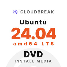 Ubuntu 24.04 amd64 LTS Bootable/Live Install DVD NEW