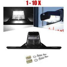 1-10 Bracket-Mount DOT LED License Plate Light 6000K for Trailer UTV Truck Black