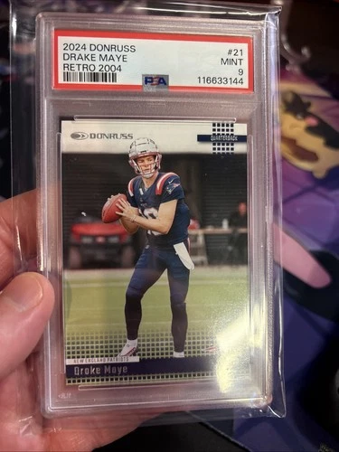 2024 Panini Donruss Retro 2004 Drake Maye #21 (RC) PSA 9 Mint