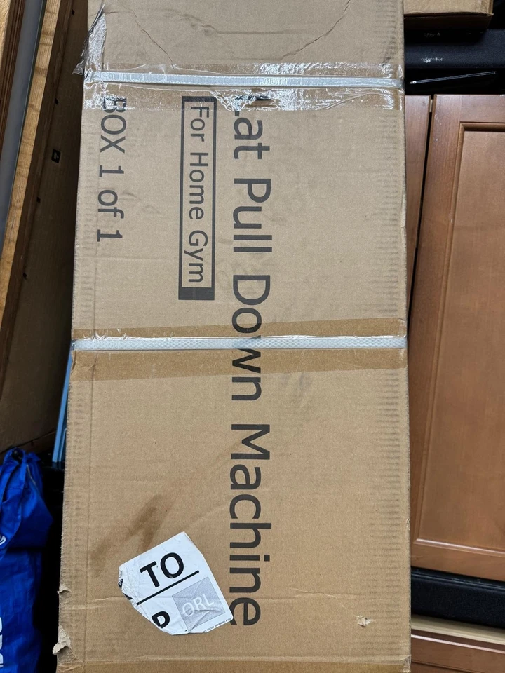 New!! Great Gift!!!!. LAT Pull Down Machines, Row Cable Machine, LAT Tower Black - Image 2 of 4