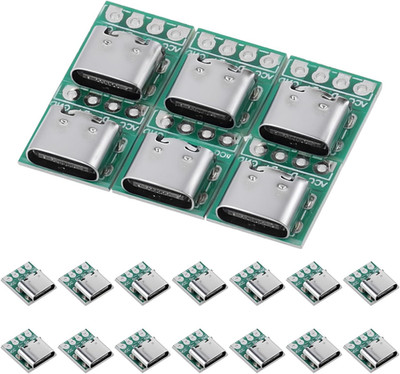 20PCS USB C Breakout Board, USB 3.1 Type C Connector Board, DIY Breakout Female
