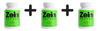 3 x Zein Pharma Green Tea Deluxe, 500mg - 60 caps (222,17 EUR/kg)