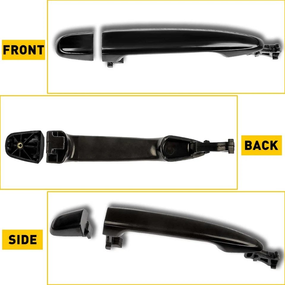 Maçaneta externa traseira esquerda/direita preta para Toyota 4Runner 2003-2009 - Imagem 3 de 4